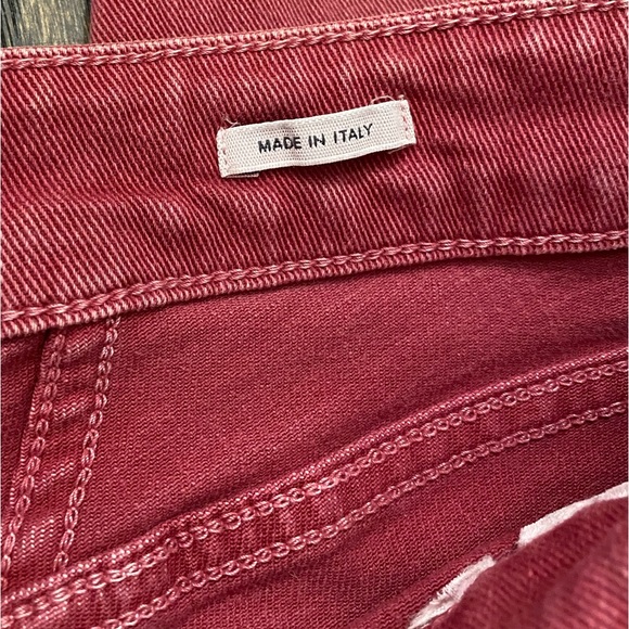 Closed Red Denim Frayed Hem Jeans - Picture 12 of 16